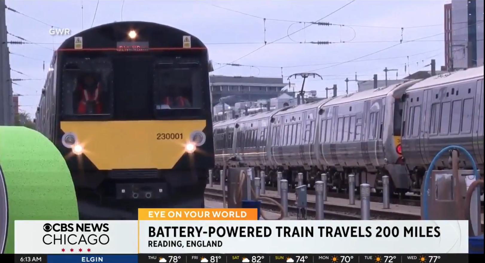 GWR – WORLD RECORD FOR TRAVEL ON A SINGLE BATTERY CHARGE – 1