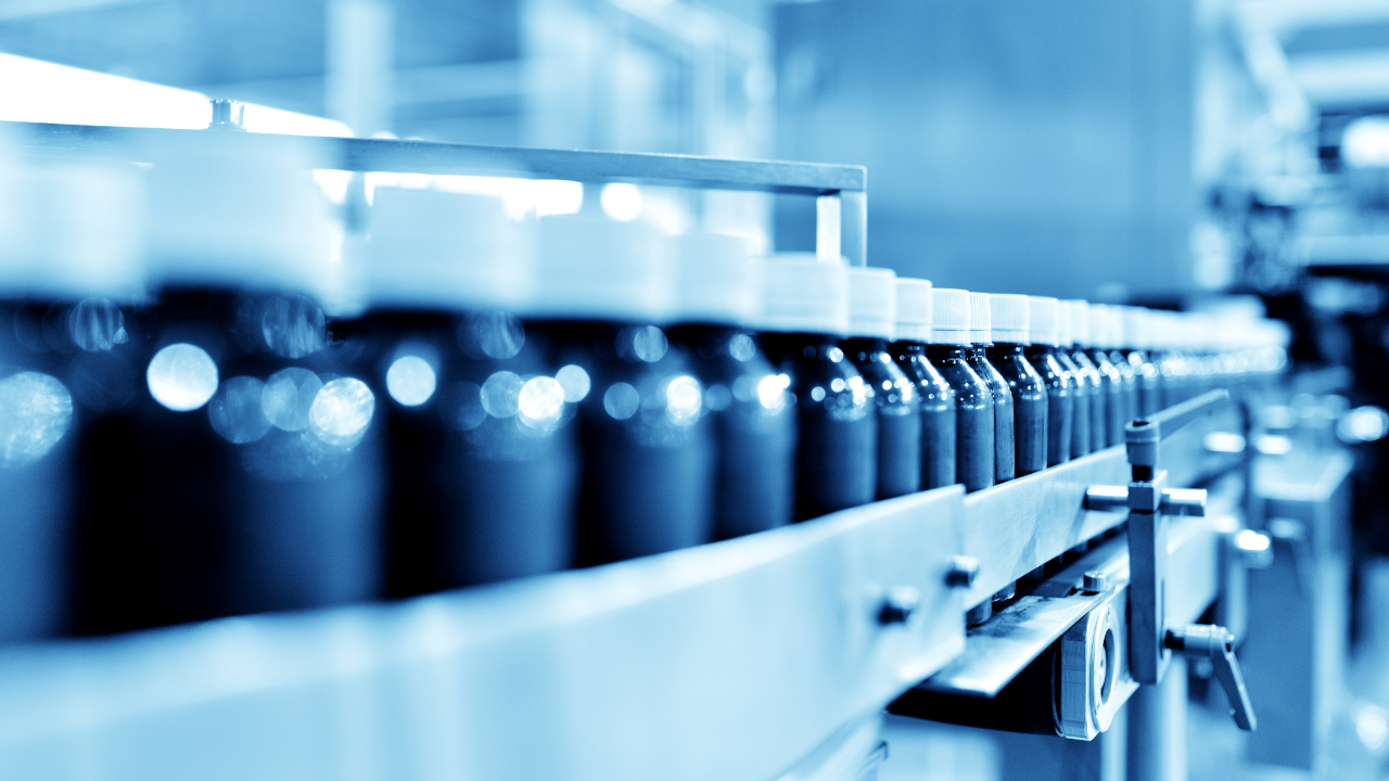 Medicine on a production line