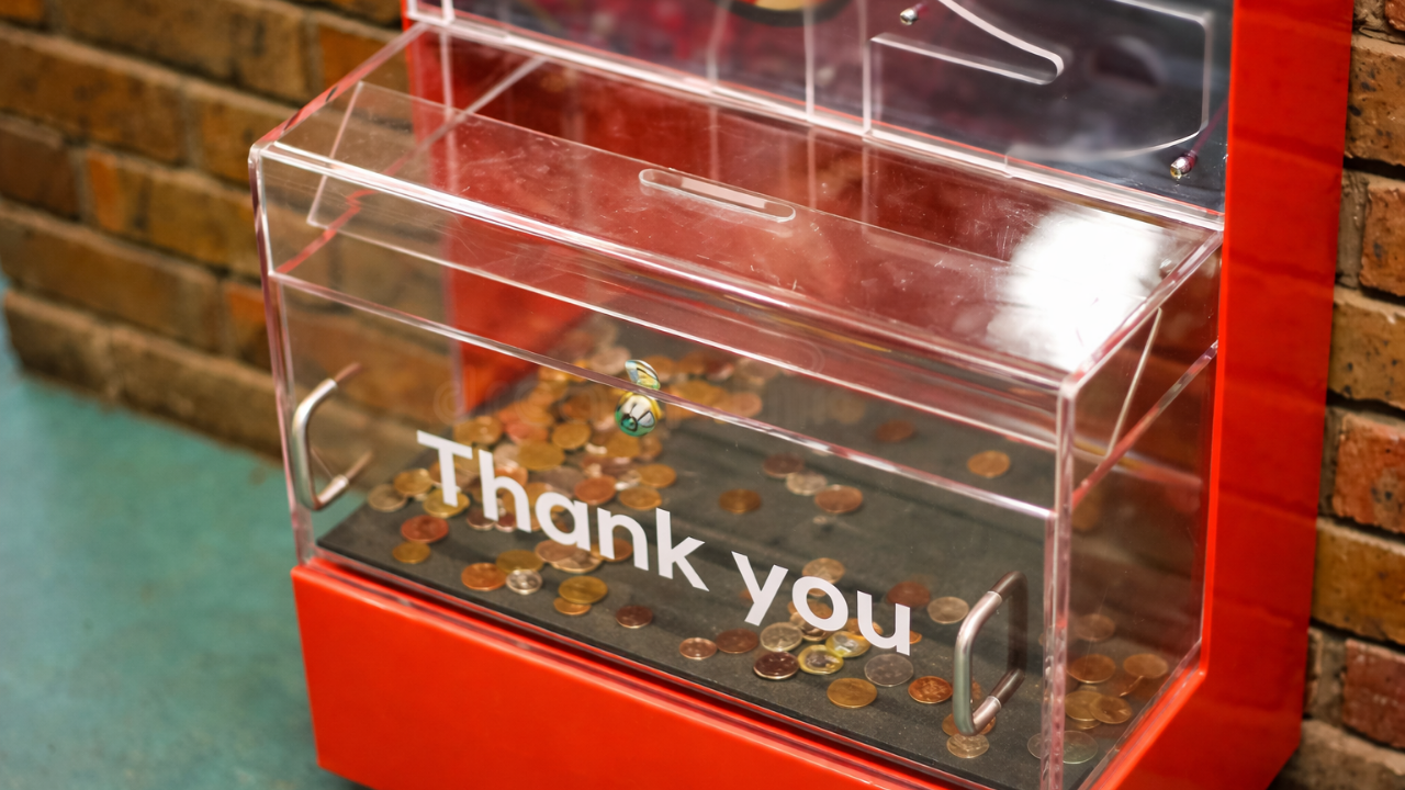 Charity donation box
